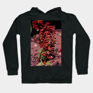 Red Flower Hoodie